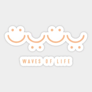 Waves of Life Sticker